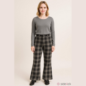 G.i.l.i. gray plaid trousers size 6